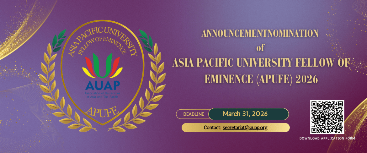 Asia Pacific University Fellow of Eminence (APUFE) | AUAP